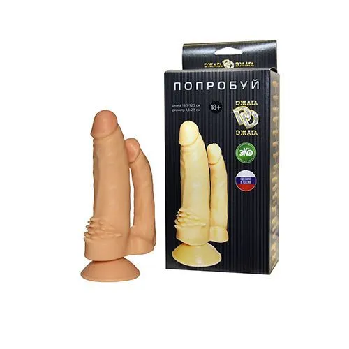 фаллоимитатор двойной dжага dжага №11, телесный в России