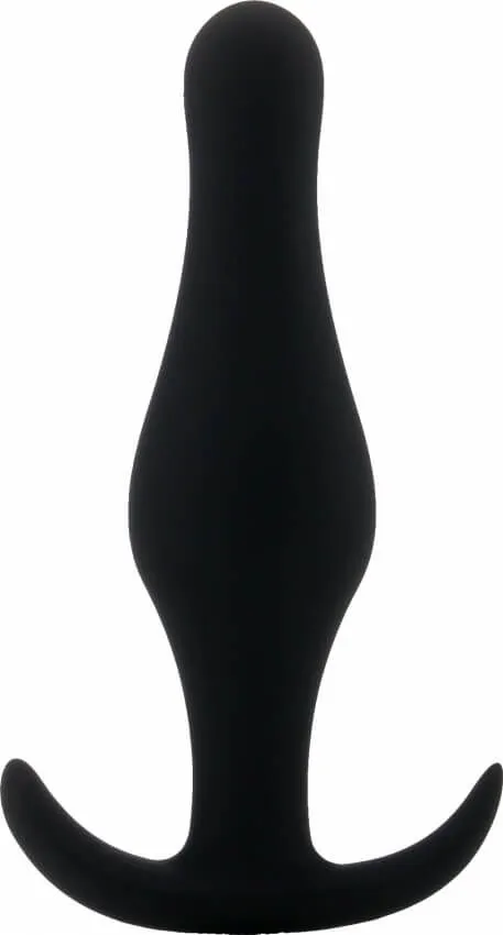 Анальная пробка с ручкой Shots Toys M, черная