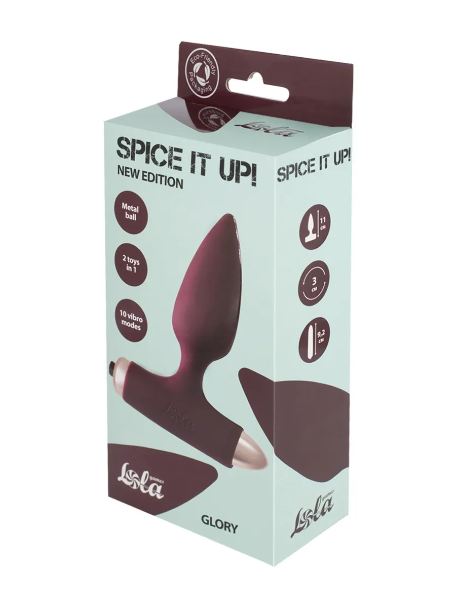 анальная пробка с вибрацией spice it up new edition glory wine red 8015-03lola в России