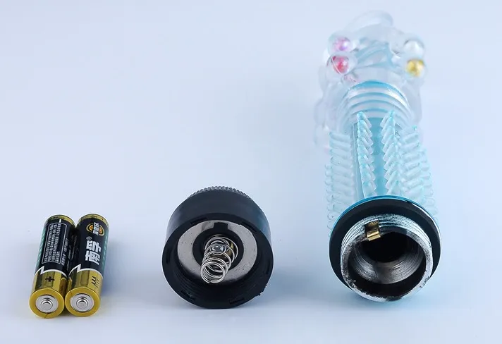 вибратор 16,5х 3,5 см с дополнительными пупырышками, голубой 47546-mm в России