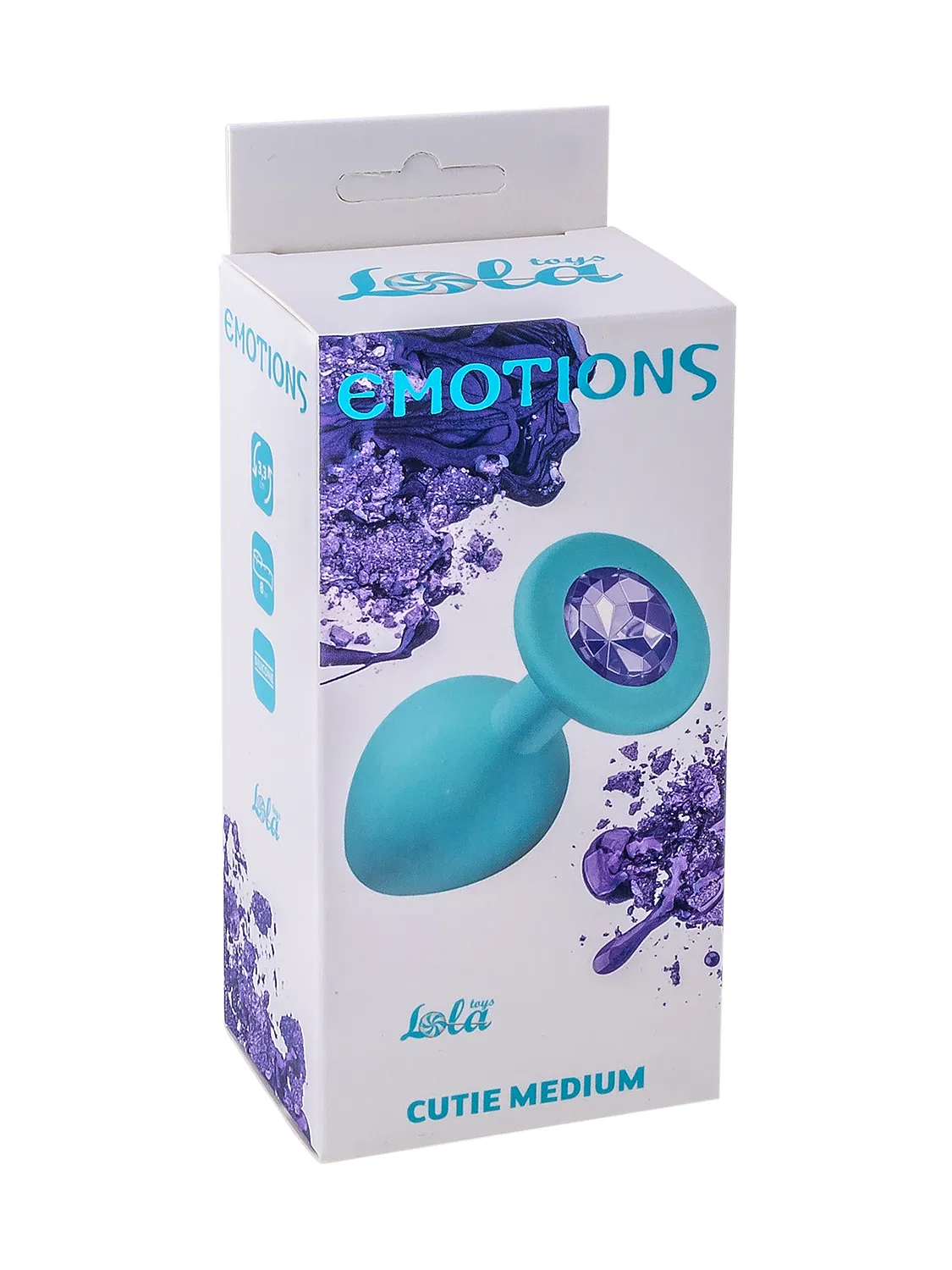 анальная пробка emotions cutie medium turquoise light purple crystal 4012-04lola в России