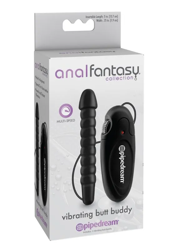 анальный стимулятор pipedream, vibrating butt buddy, чёрный, с вибрацией в России