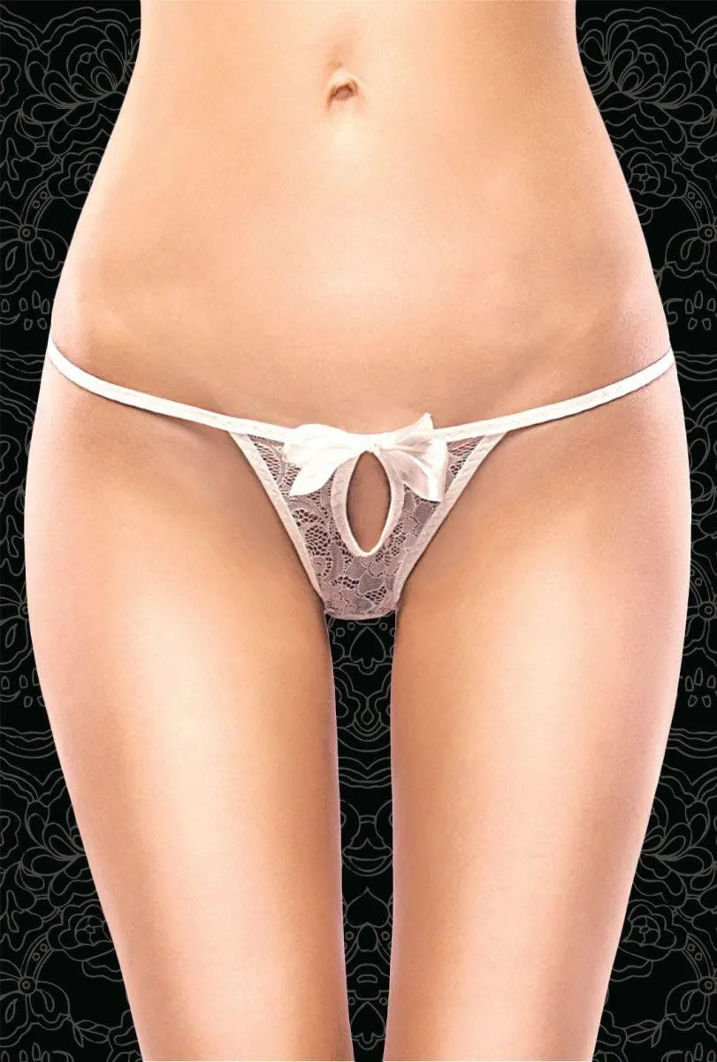 Эротическое стринги с вырезом flirton 2682 белые в России
