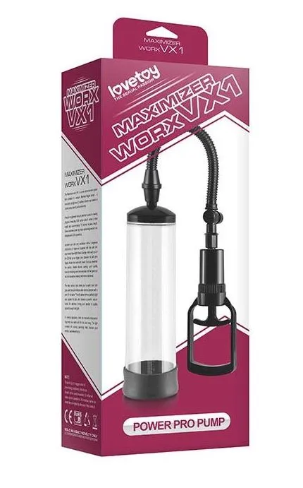 вакуумная помпа lovetoy maximizer worx vx1, прозрачная в России