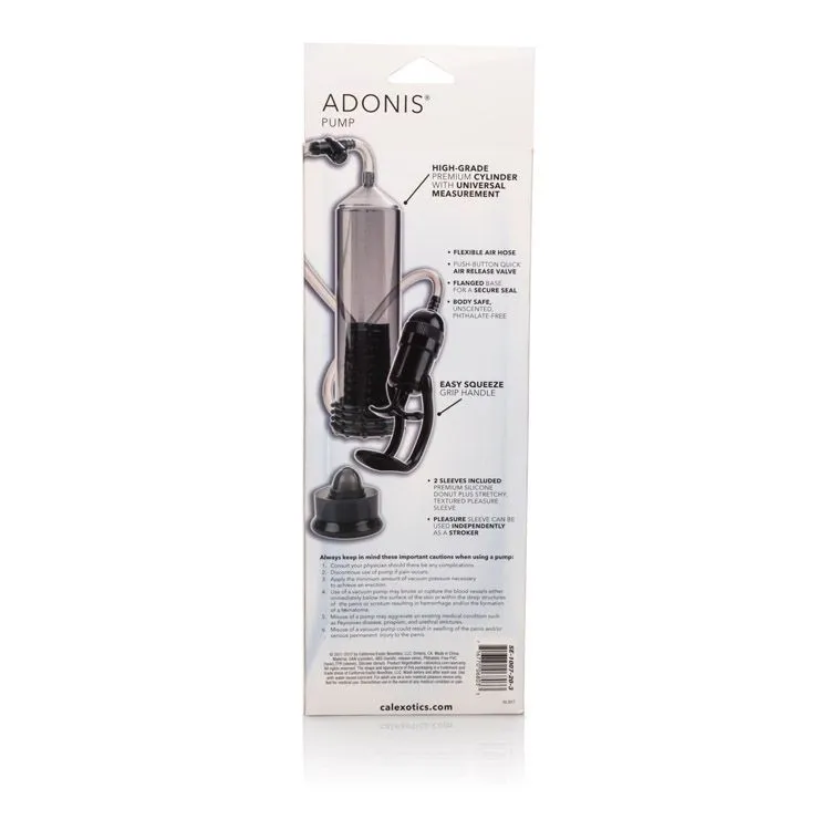 помпа california exotic novelties adonis pump, черная в России