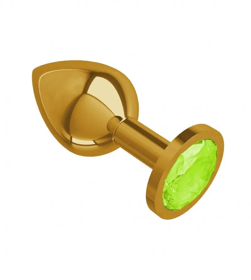 втулка gold средняя с салатовым кристаллом в России