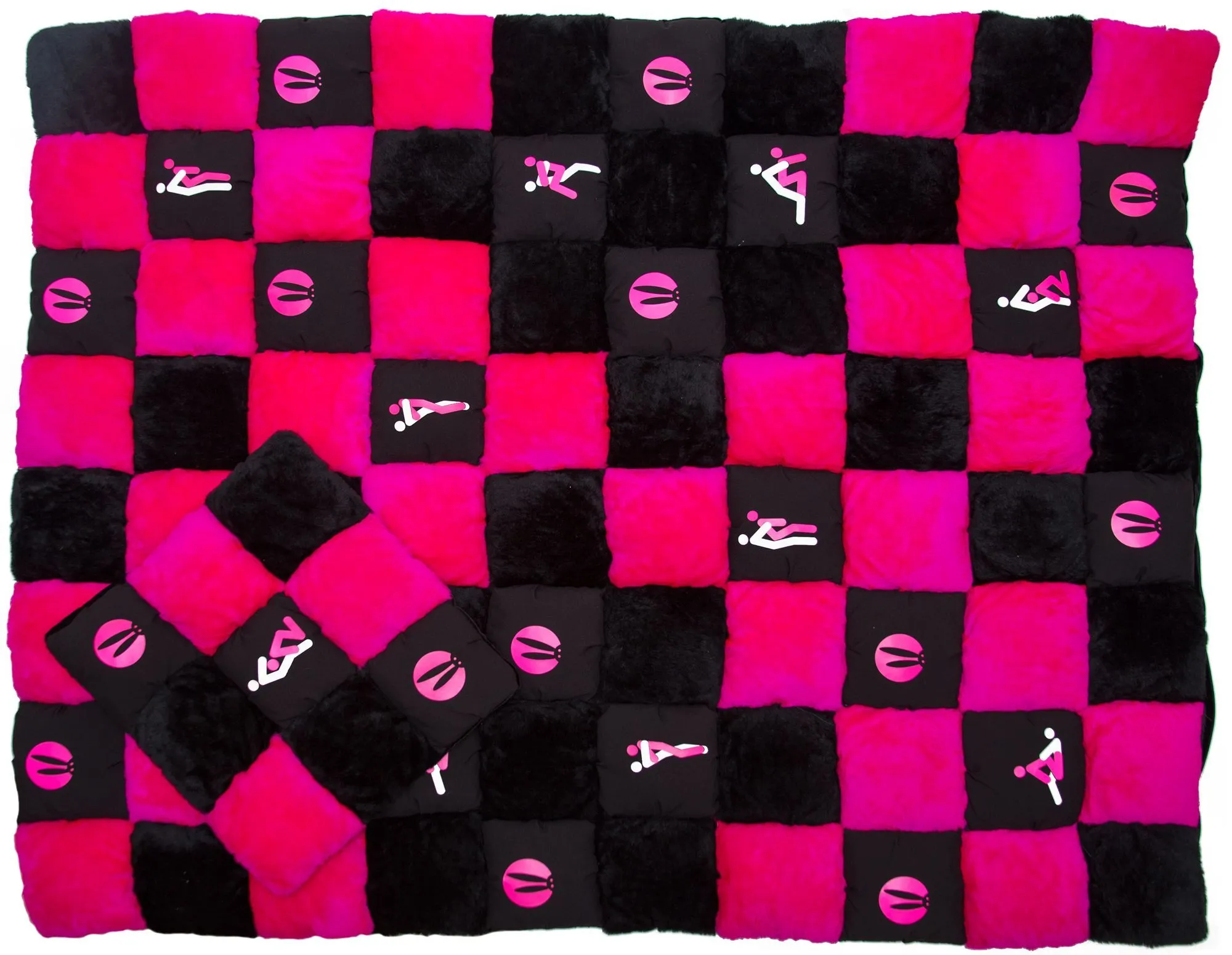 Комплект подушек Розовый Кролик черный, 2 штуки