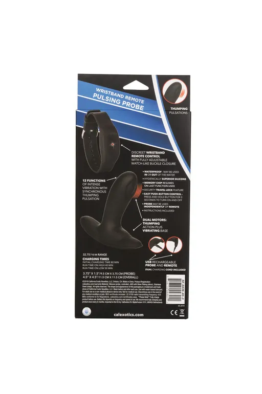 анальный стимулятор pulsing probe с функией "пульсирующее воздействие" и управлением с браслета в России