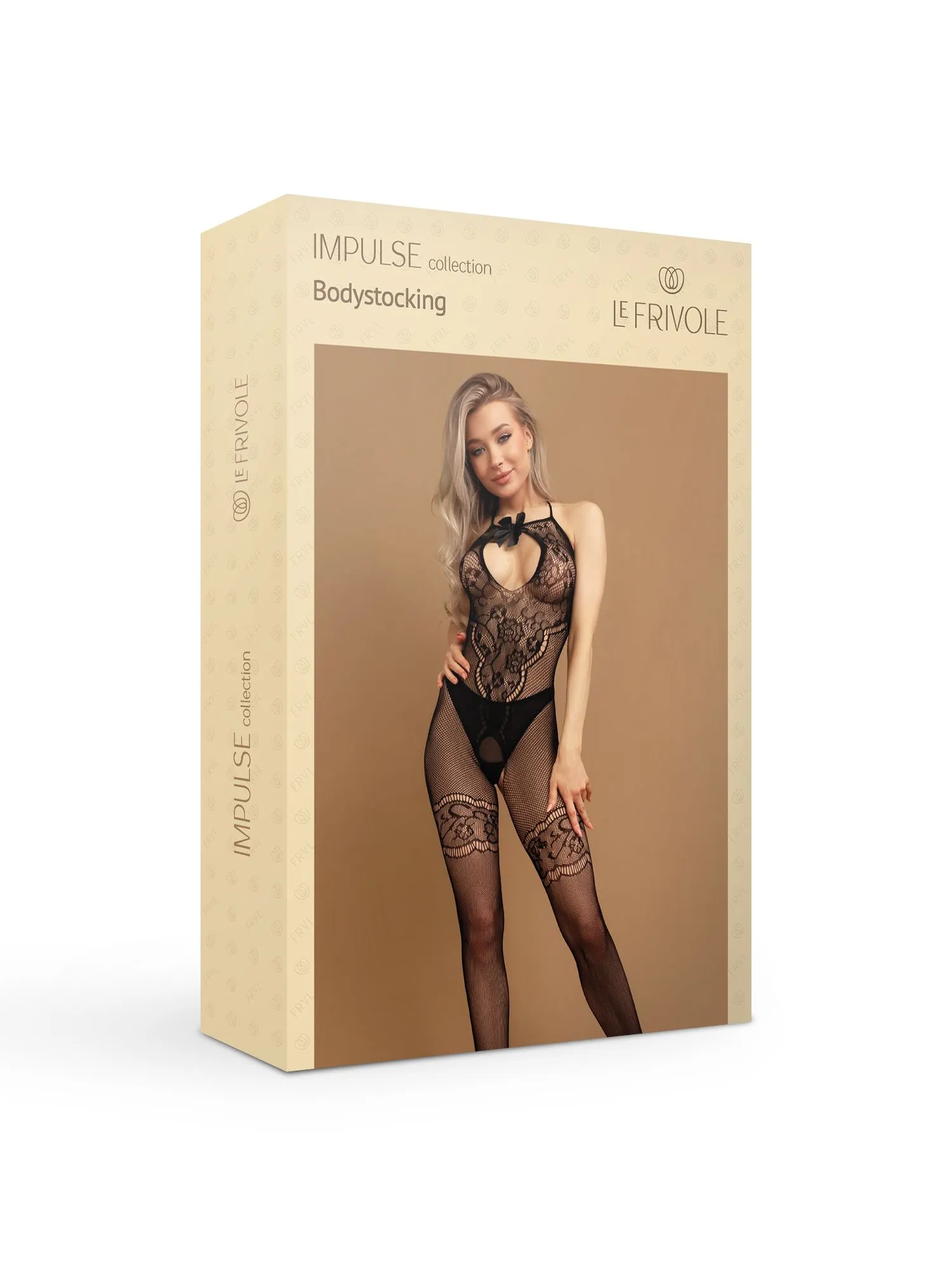 Эротическое черный боди-комбинезон с бантиком и вырезом на груди в России