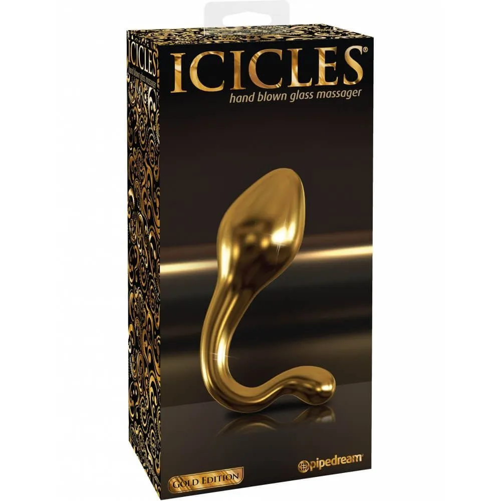 анальная пробка pipedream icicles gold edition g11, стеклянная в России