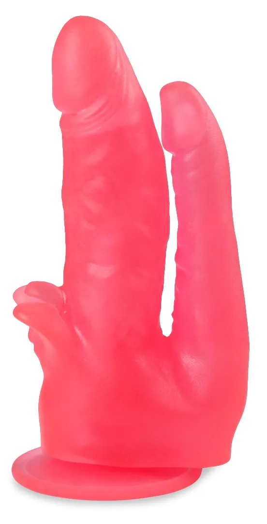 фаллоимитатор на присоске розовый двойной 214900ru в России