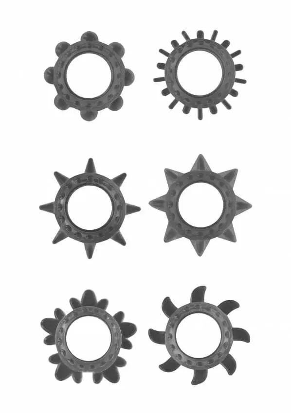 Набор эрекционных колец Cock Ring Set, черный