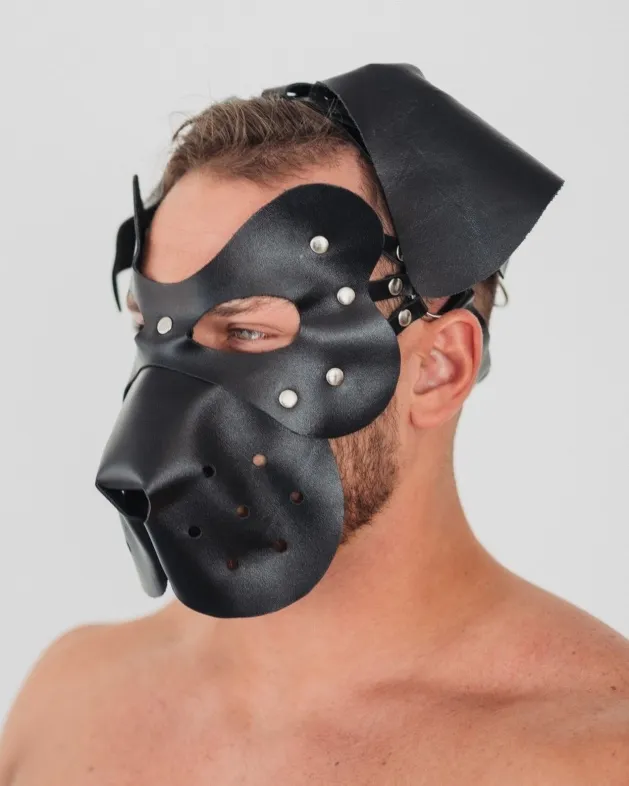 маска послушный пес из натуральной кожы 58017ars в России