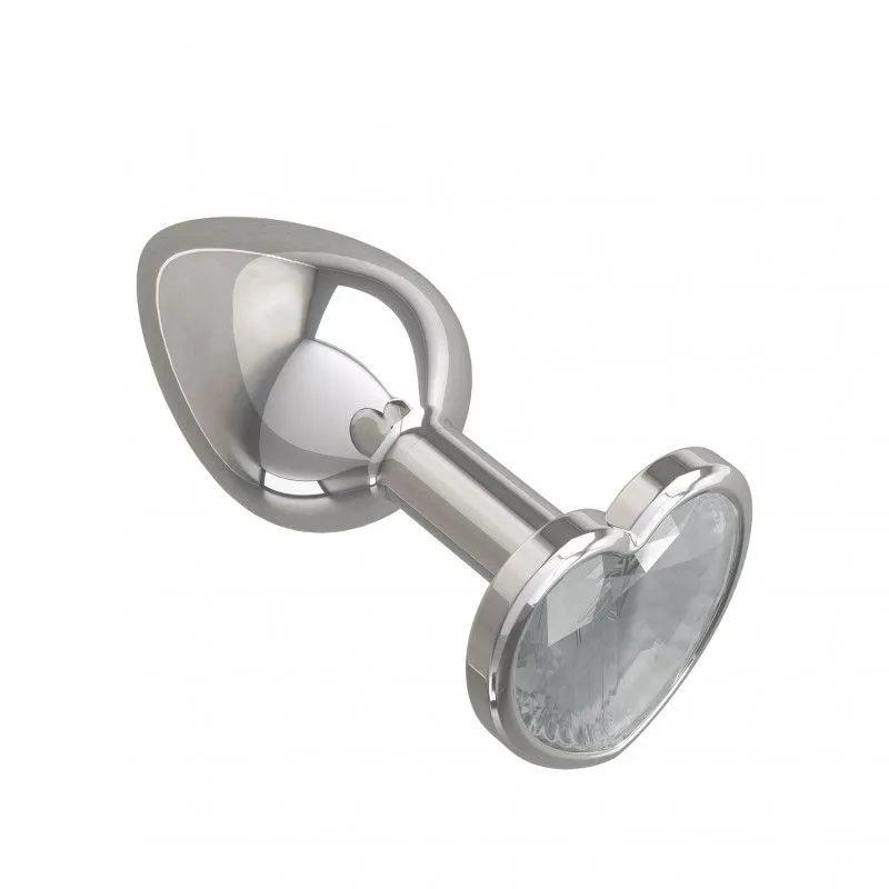 втулка анальная silver с прозрачным кристаллом в России