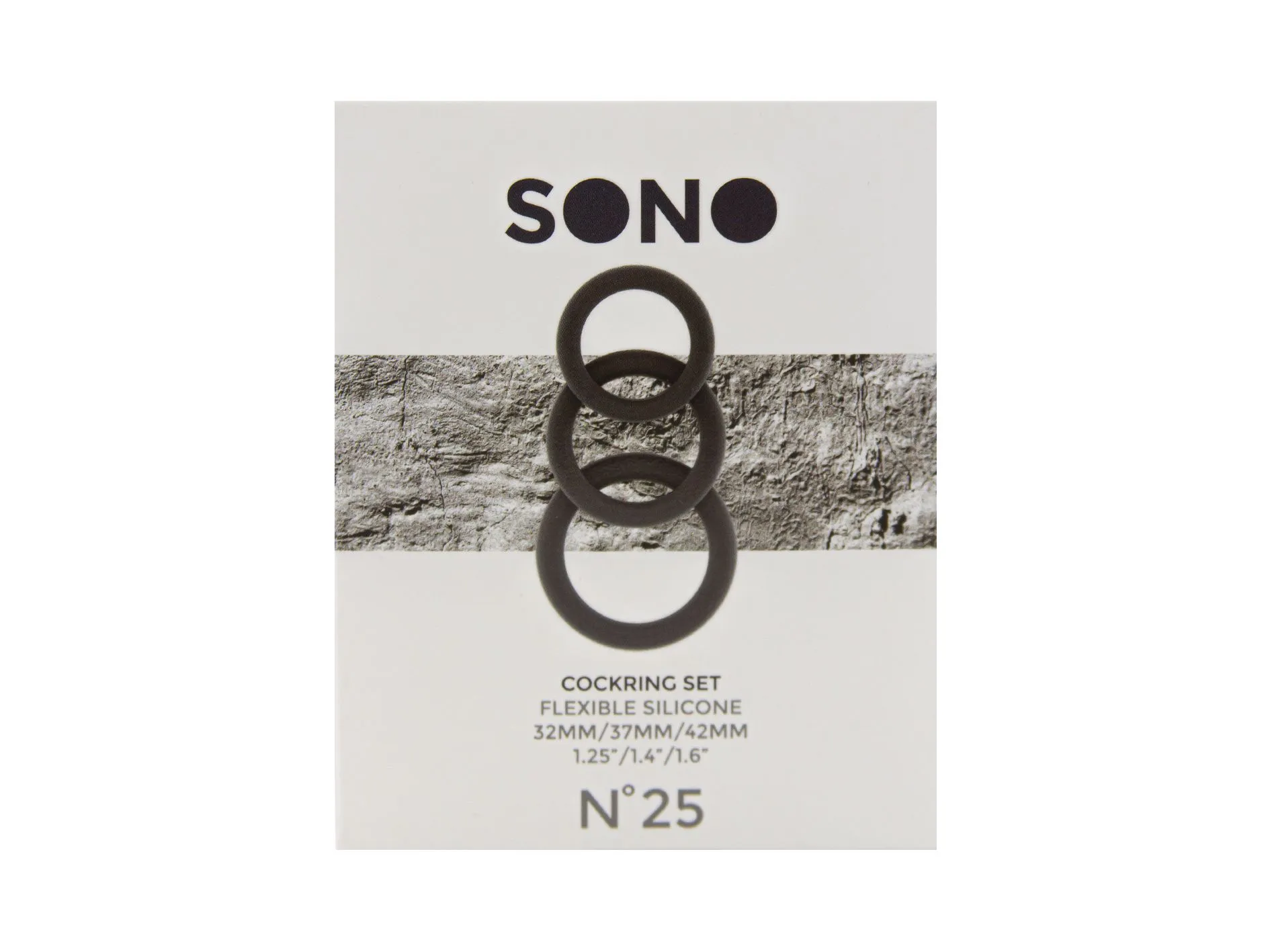 набор из трех эрекционных колец no.25 - cockring set - grey в России