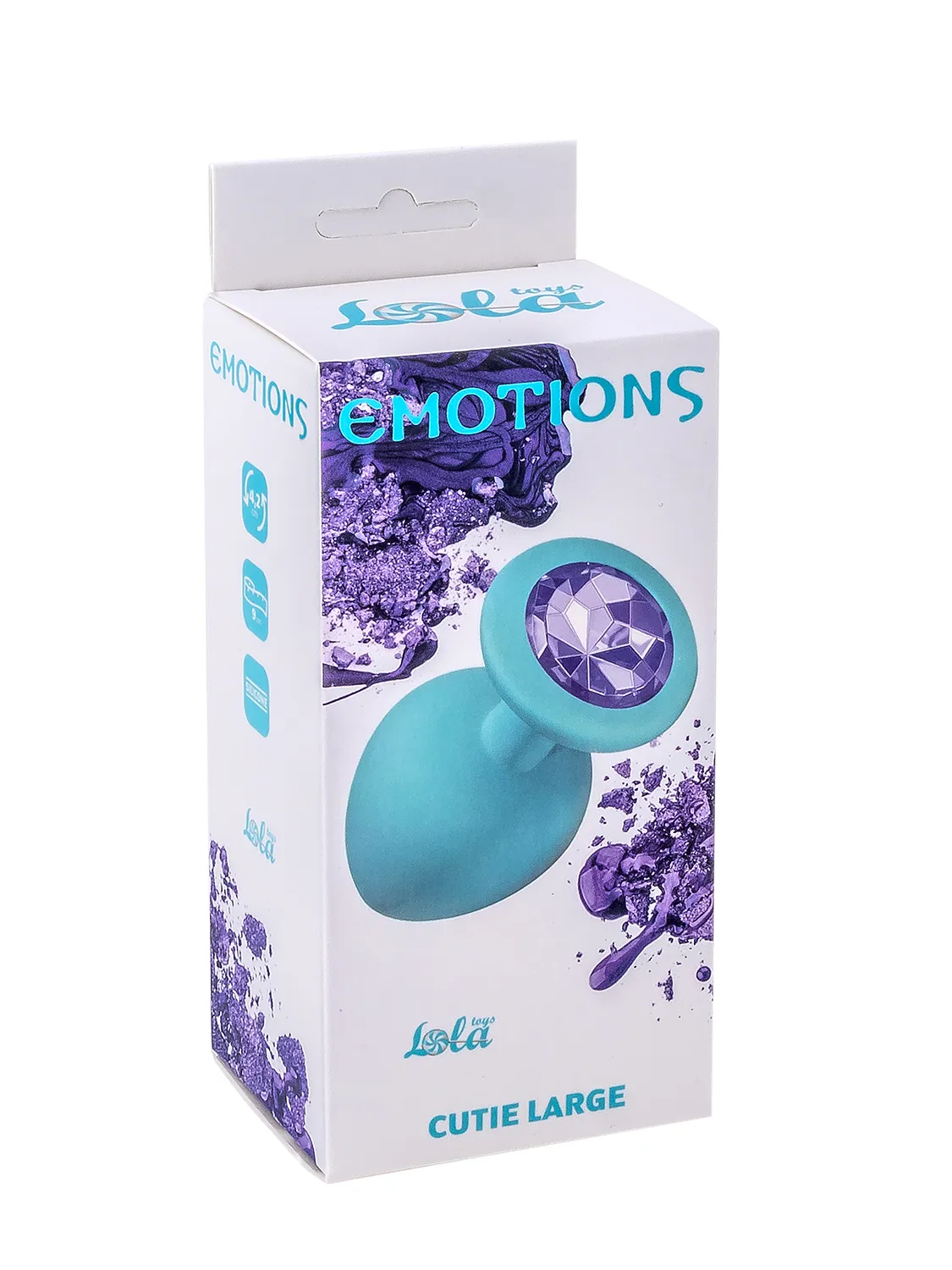 анальная пробка emotions cutie large turquoise light purple crystal 4013-04lola в России
