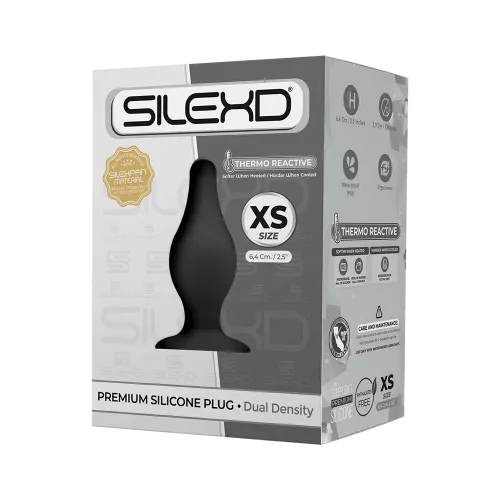 анальная втулка silexd plug model 2, черный, xs в России