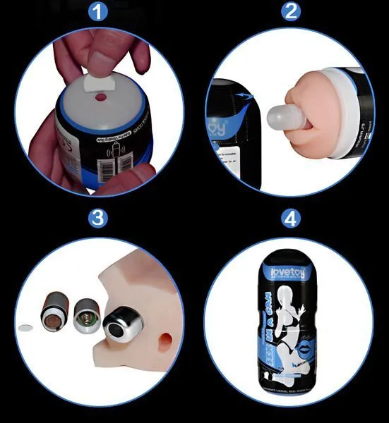 мастурбатор lovetoy sex in a can vibra mouth tunnel, с вибропулей в России