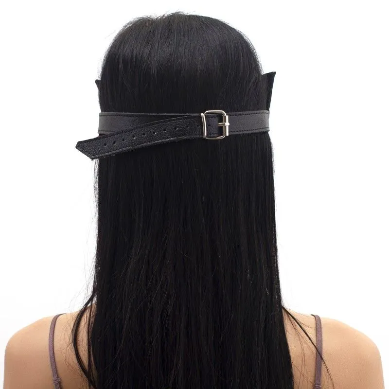 очки-маска подиум с клепками, черные в России