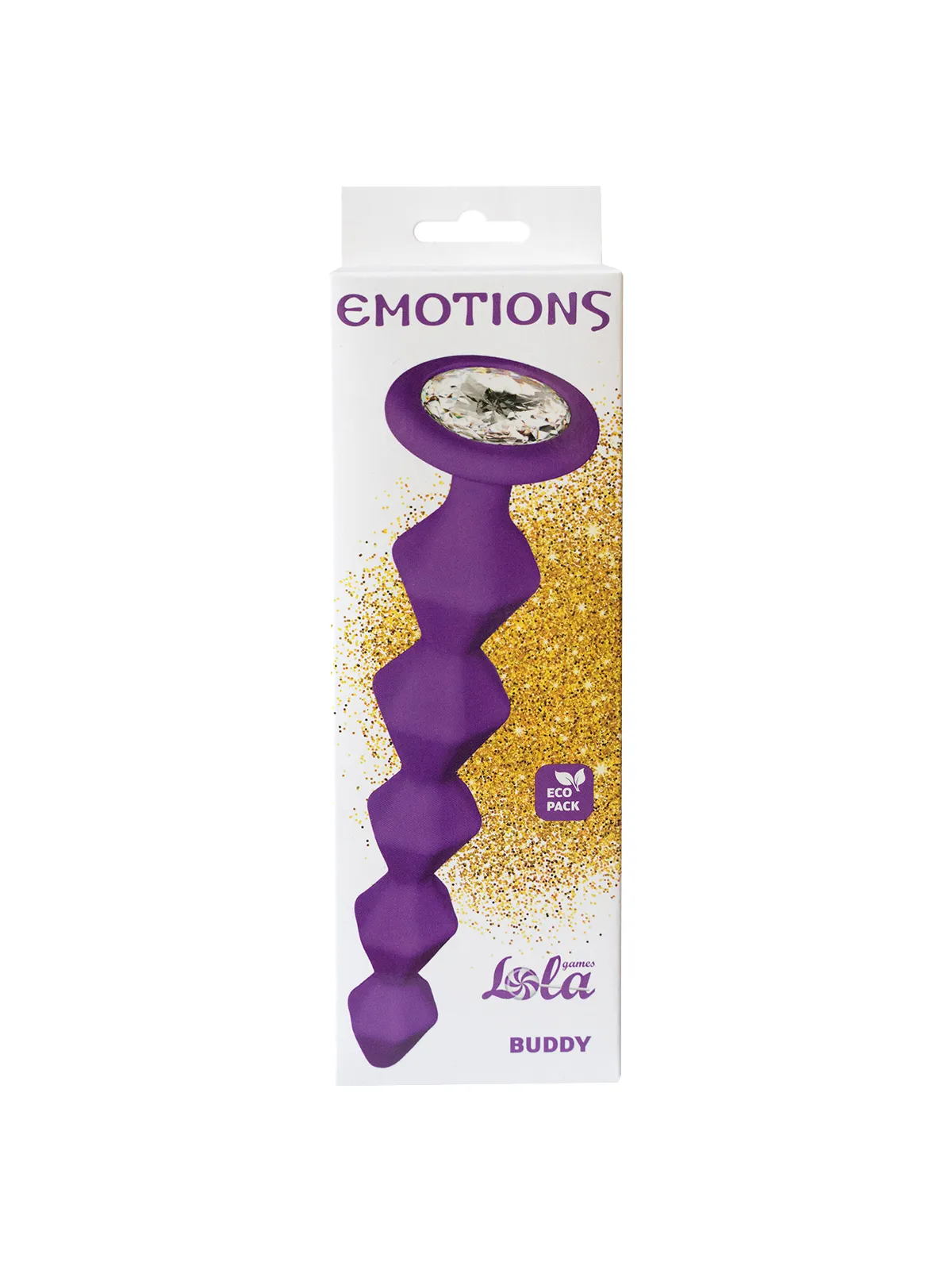 анальная цепочка с кристаллом emotions buddy purple 1400-03lola в России