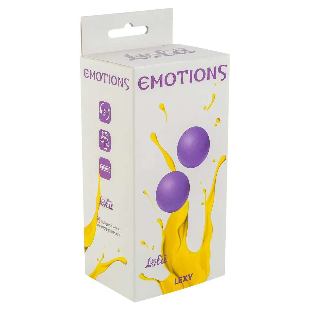 вагинальные шарики без сцепки emotions lexy large purple 4016-01lola в России