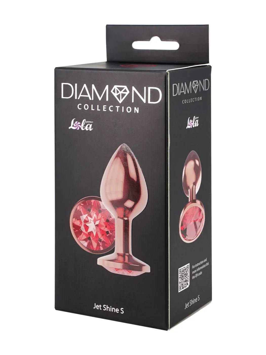 анальная пробка diamond ruby shine s розовое золото 4024-01lola в России