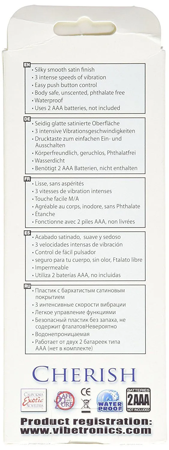 вибратор california exotic novelties body & soul cherish, синий в России