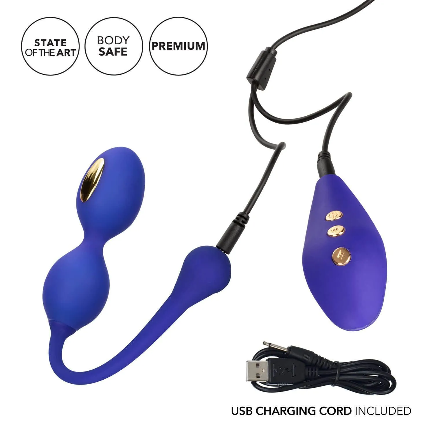 тренажер кегеля california exotic novelties impulse dual kegel, фиолетовый в России