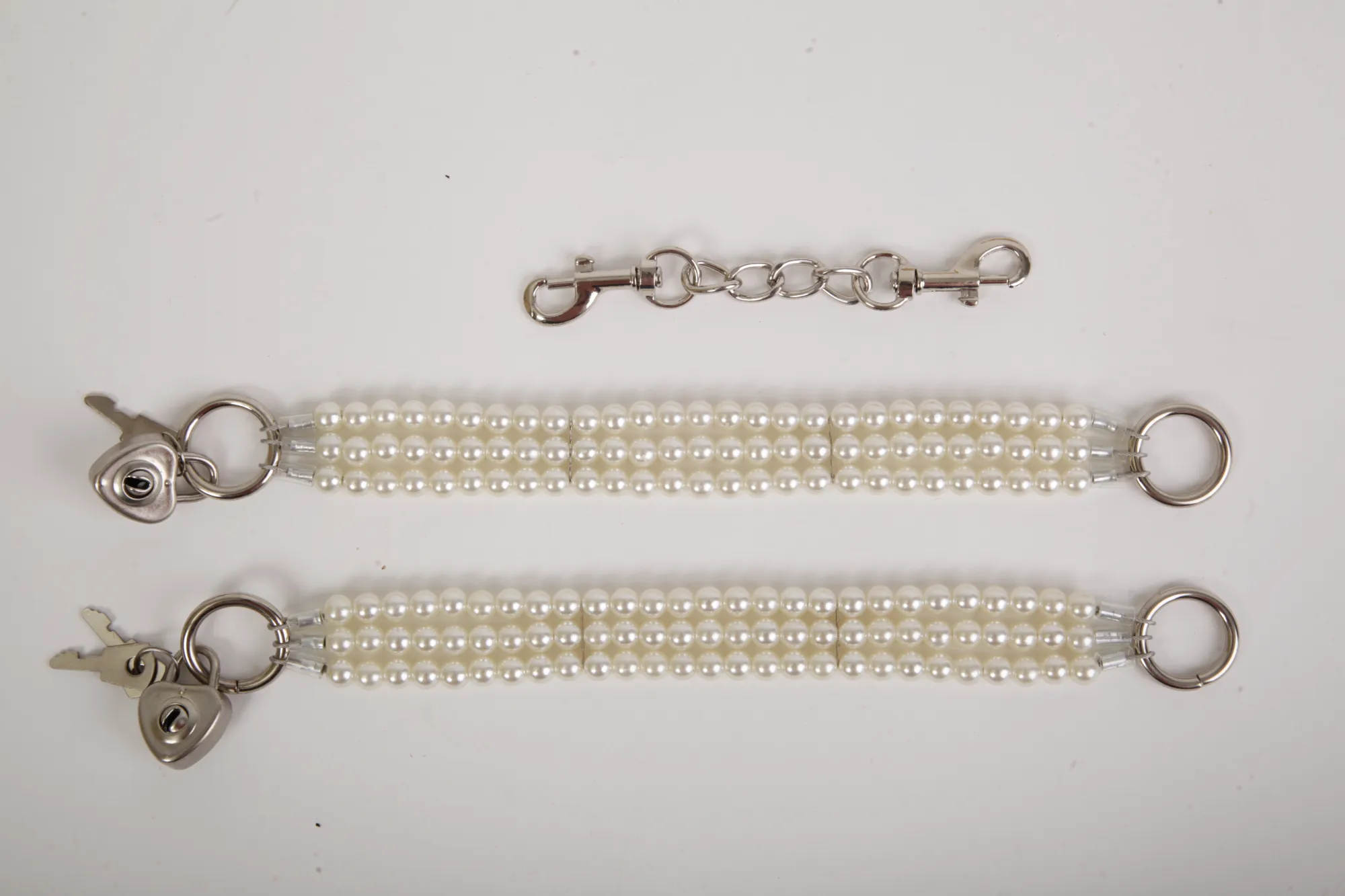 Наножники жемчужные белые 47500-2-MM