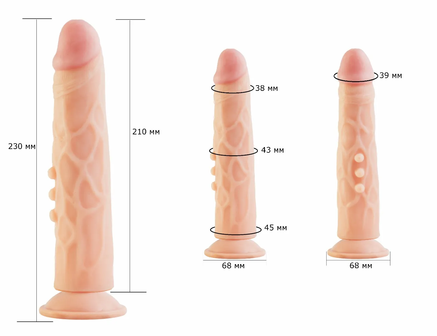 фаллоимитатор неоскин на присоске "f" line 580903ru в России