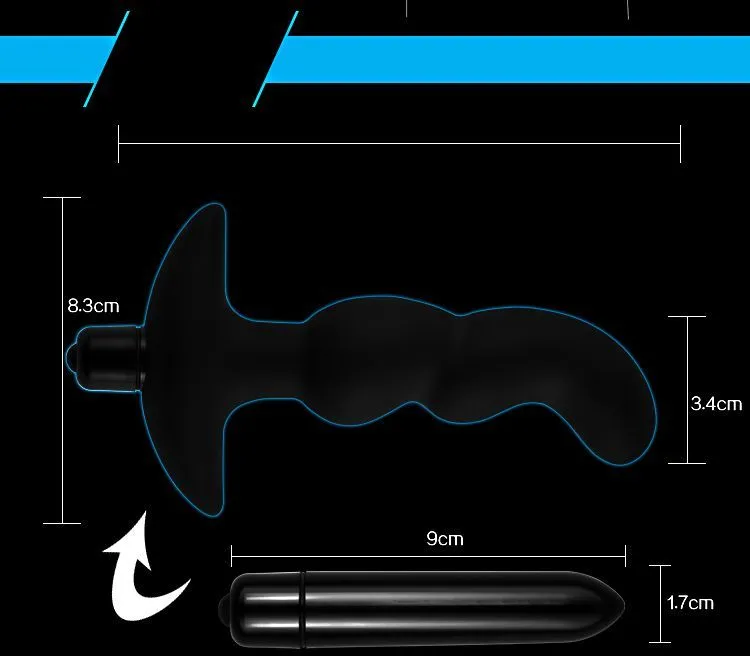 вибратор анальный lovetoy silicone p spot teaser, чёрный в России