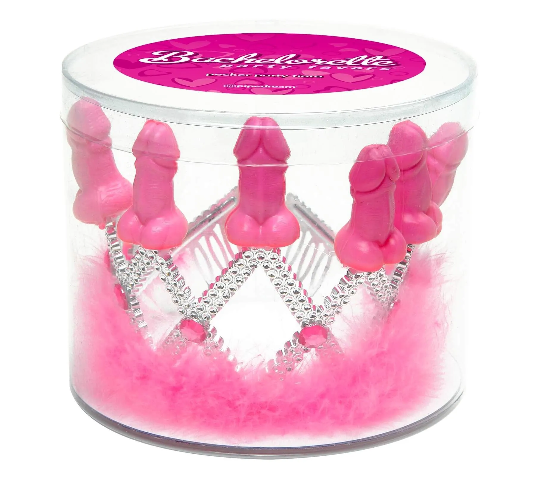 Корона Pipedream Pecker Party Crown, розовая