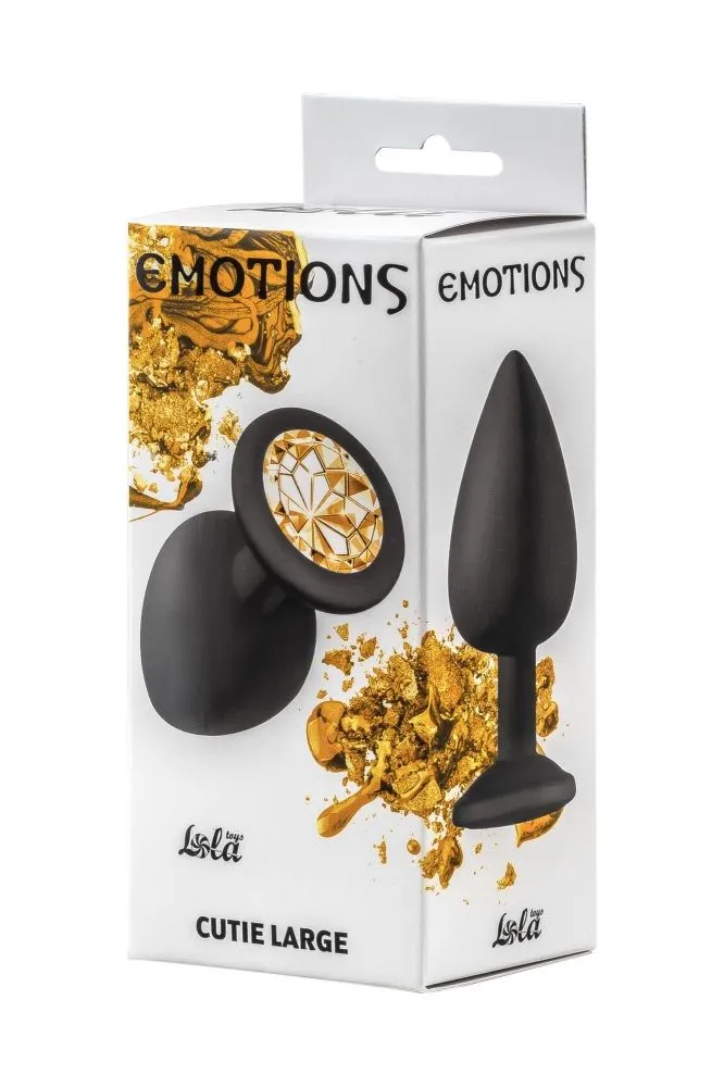 анальная пробка emotions cutie large black  golden crystal 4013-07lola в России