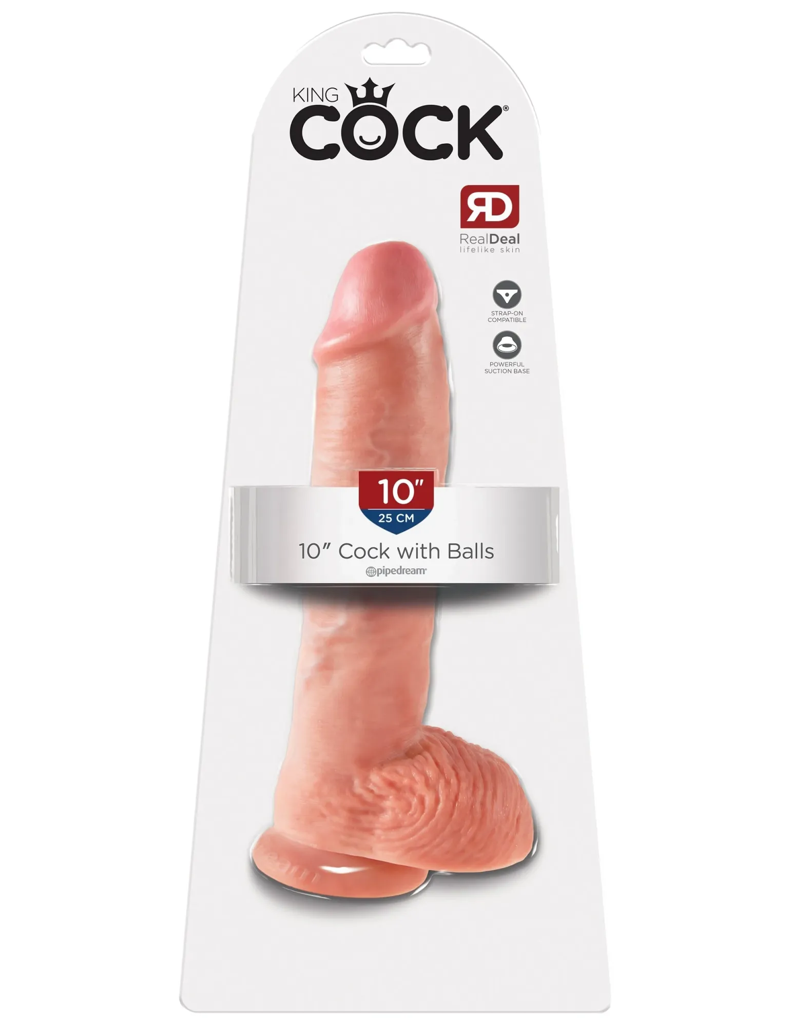 Фаллоимитатор King Cock 10" Cock with Balls - Flesh Pipedream 550921PD