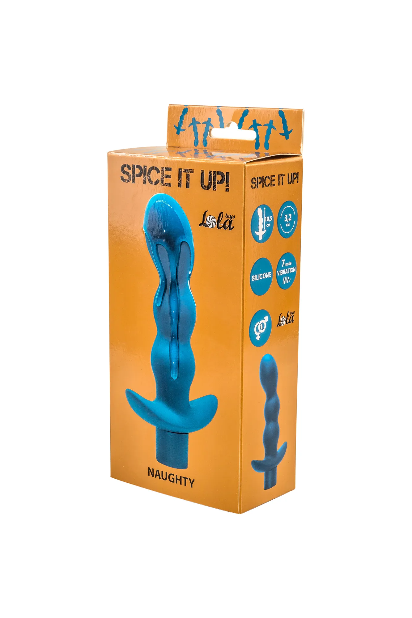 анальная пробка с вибрацией spice it up naughty aquamarine 8012-03lola в России