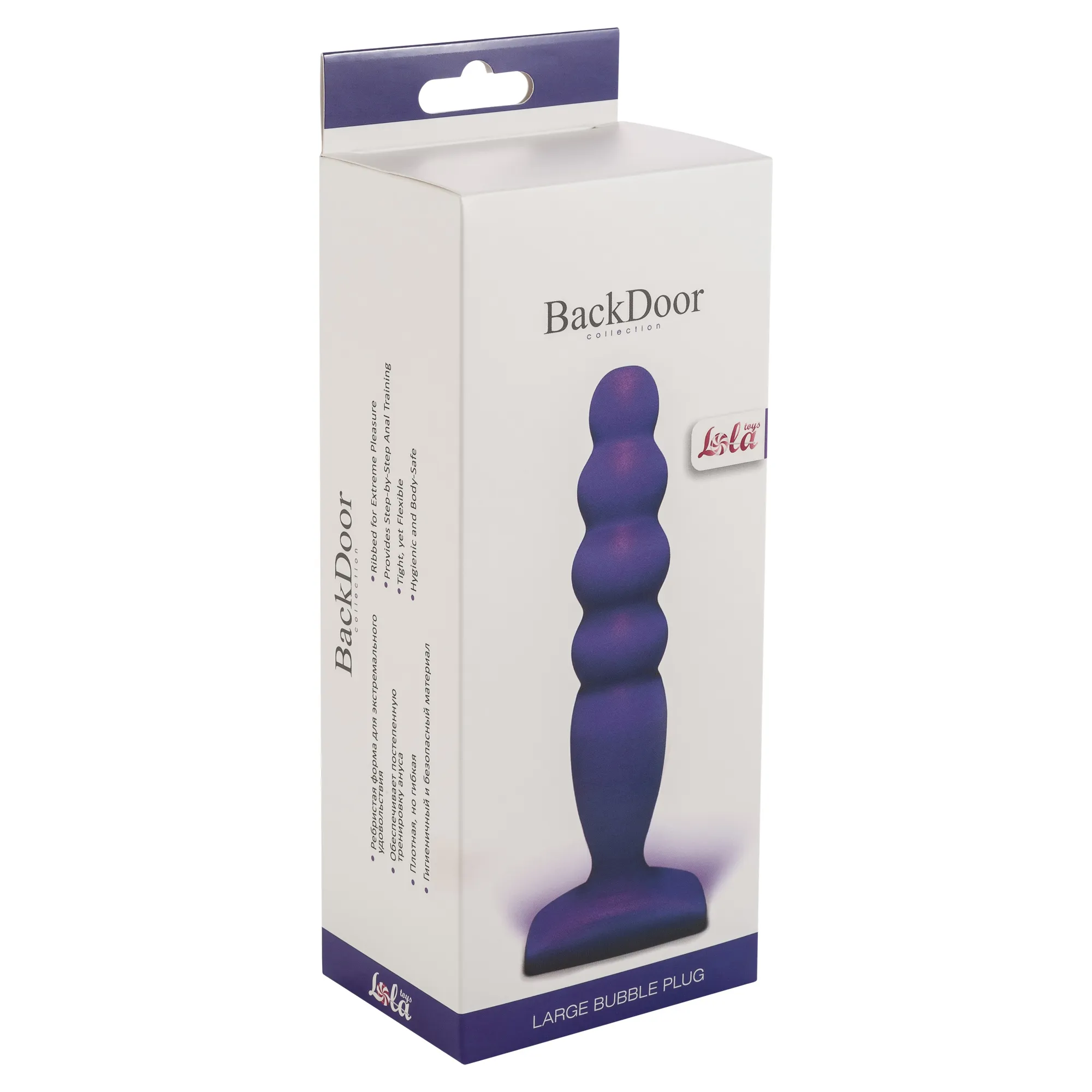 анальный стимулятор large bubble plug purple 511488lola в России