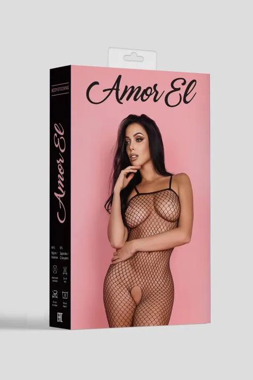 Эротическое кетсьюит (боди-комбинезон) noche s/l черный в России