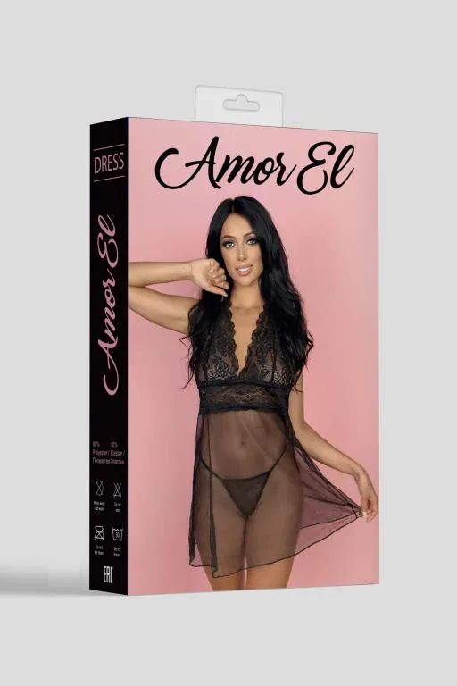 Эротическое эротическое платье castalia s/m черное в России