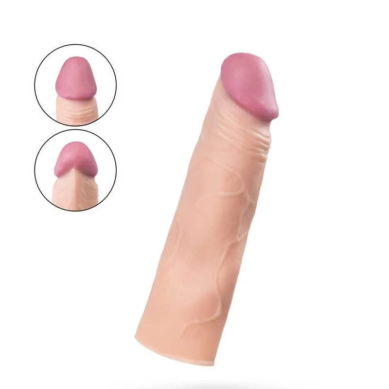 насадка на пенис toyfa a-toys, softskin, телесный, 16,5 см в России