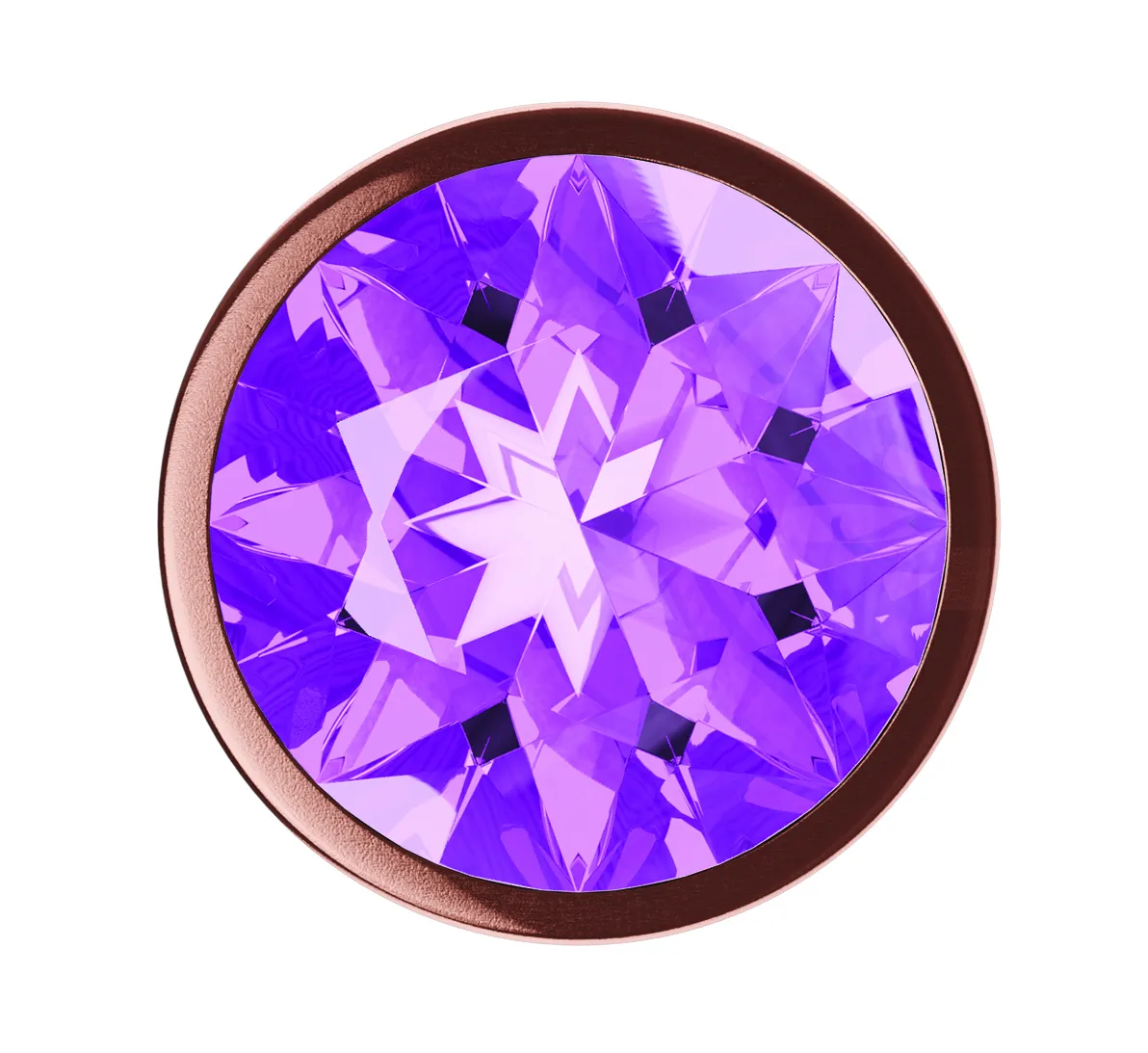 анальная пробка diamond amethyst shine s розовое золото 4025-01lola в России