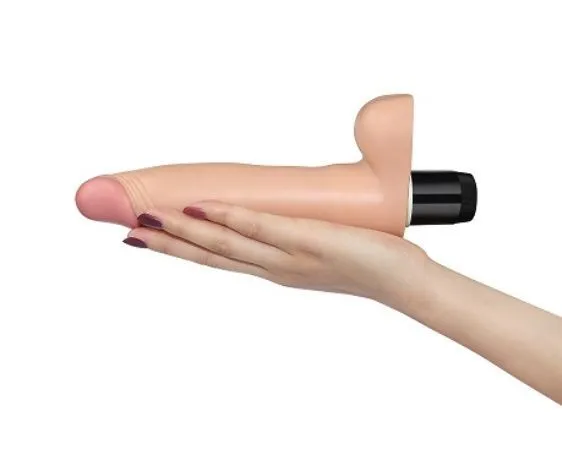 вибратор lovetoy real feel flexi гладкий, телесный в России