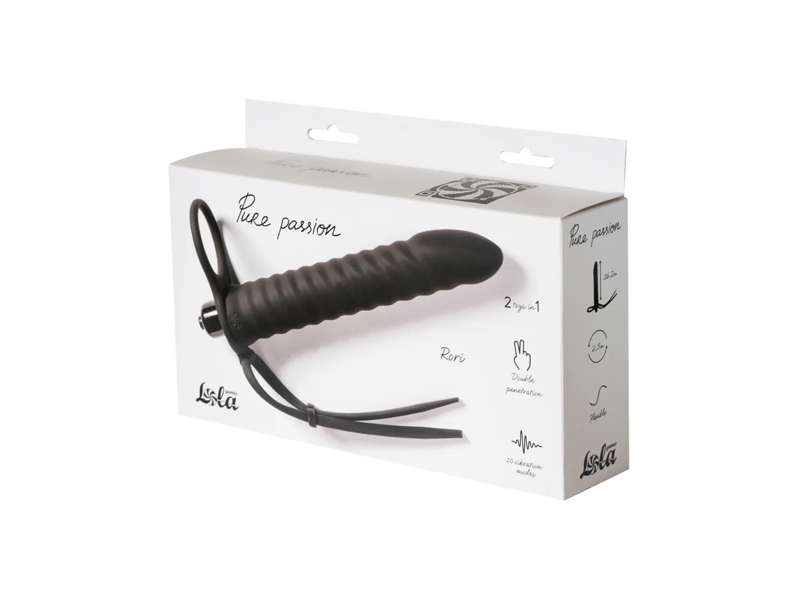 вибронасадка для двойного проникновения pure passion rori black 1205-01lola в России