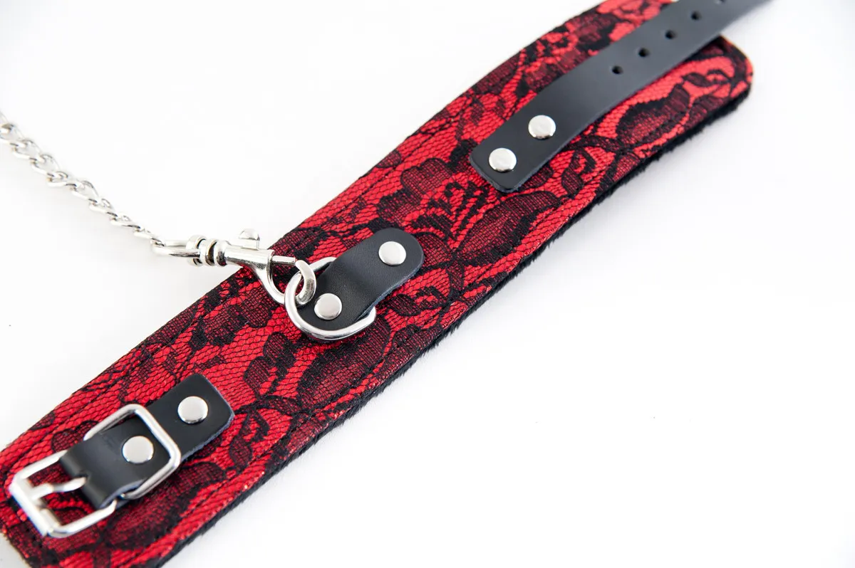 кружевные поножи toyfa marcus, красный, 46 см в России