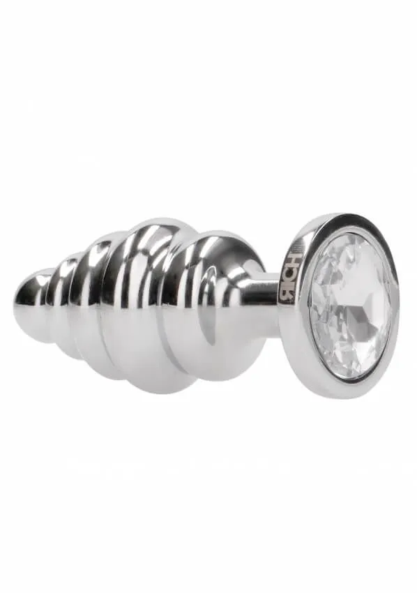 Металлическая пробка Shots Media, , диаметр 2.9 см, ребристая, серебрянная