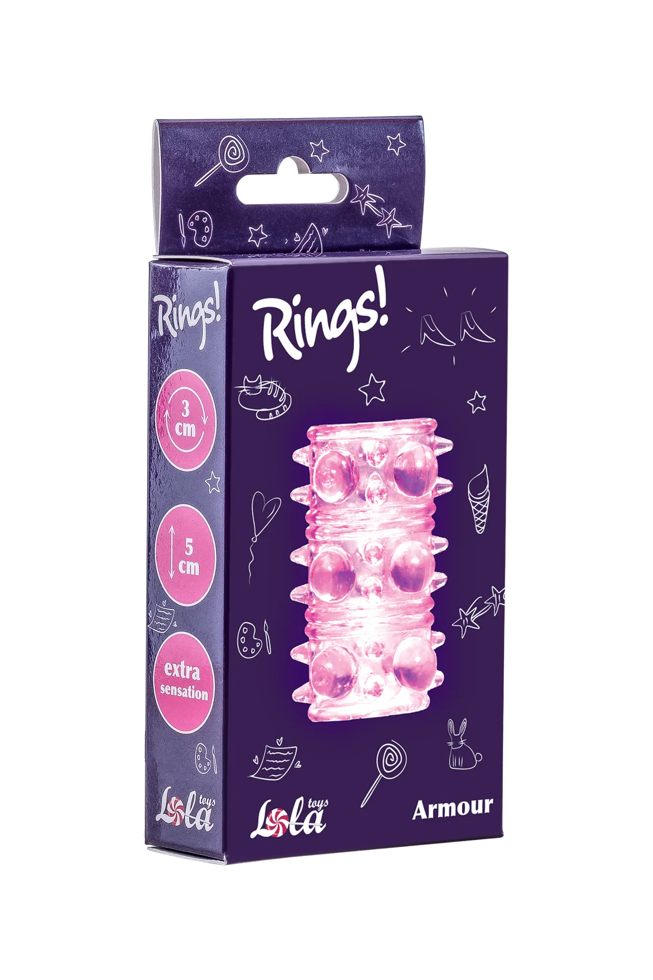 насадка на пенис rings armour pink 0115-11lola в России