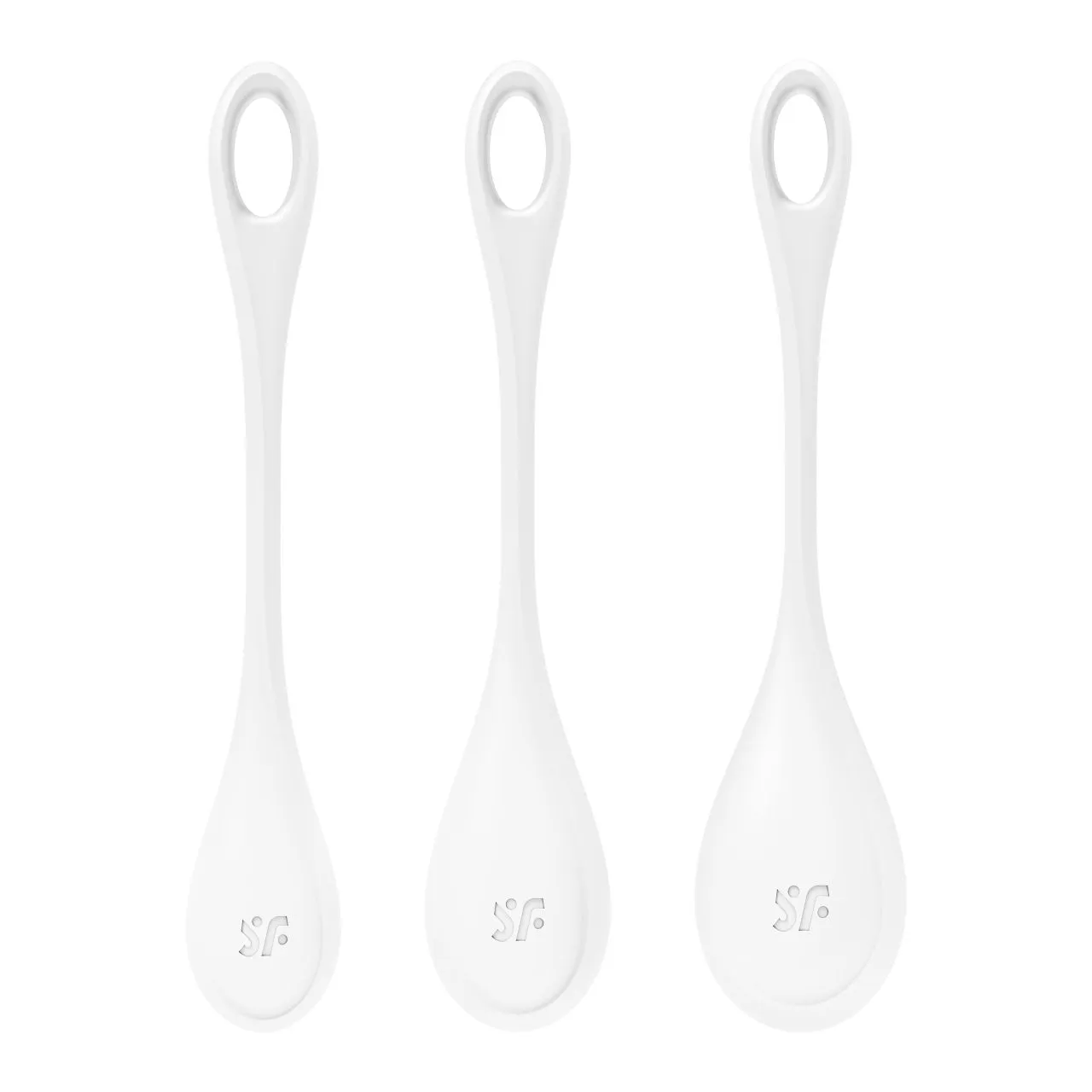 набор одинарных вагинальных шариков yoni power 1 (белый) в России