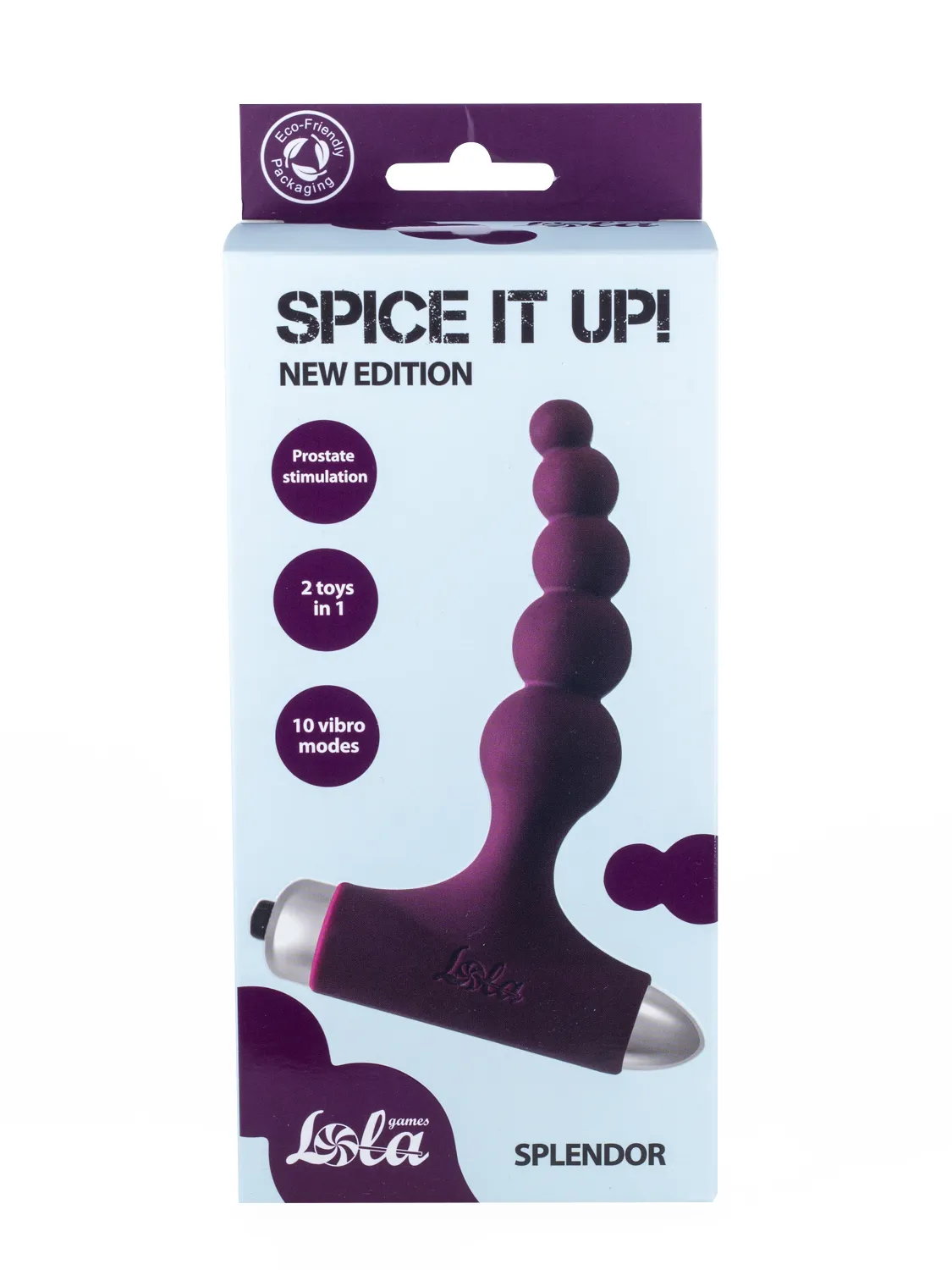 анальная пробка с вибрацией spice it up new edition splendor wine red 8017-03lola в России
