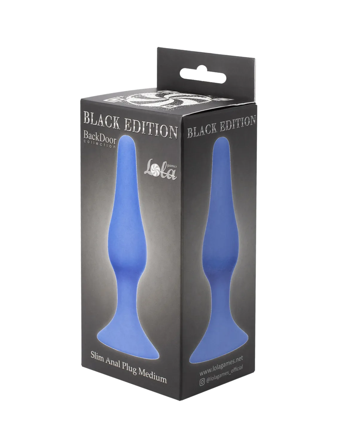 анальная пробка slim anal plug medium blue 4206-02lola в России