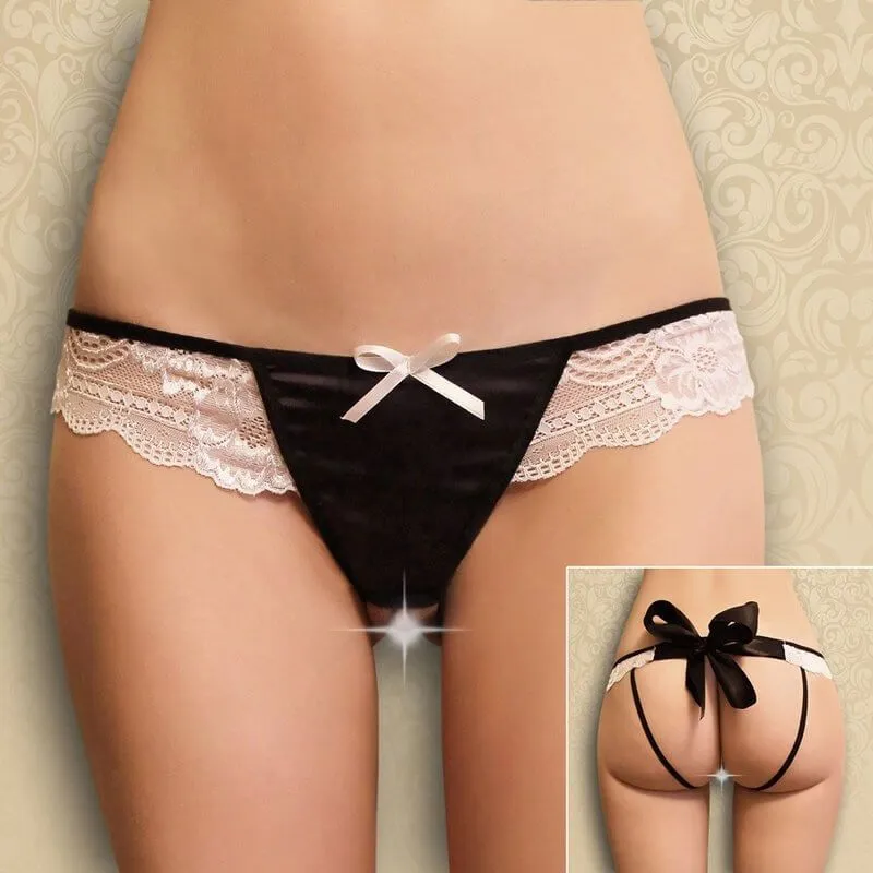 Эротическое стринги контактные flirton с кружевом 2706 в России