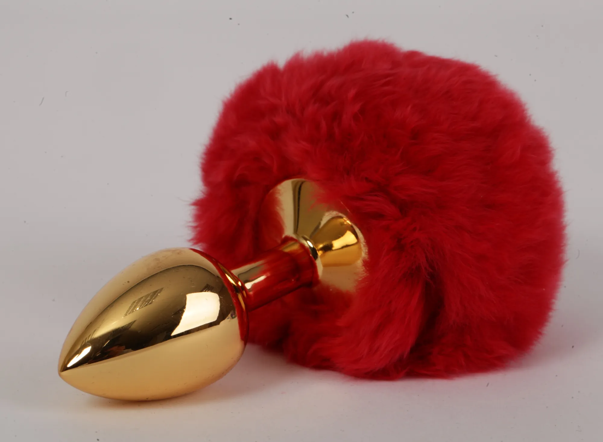 Пробка металлическая c красным хвостом Задорный Кролик размер S 47195-1-MM